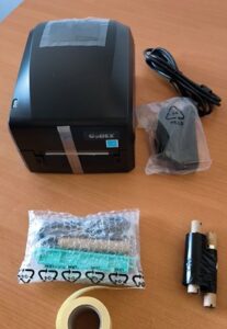 Godex GE300 címke és festékszalag befűzés