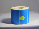 Papír címke 80x50 mm * 1000db / tekercs /világos kék/nettó ár