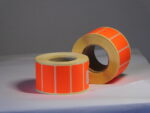 Papír címke 40x20 mm 1000db/tek. fluó piros