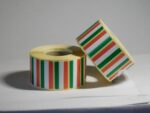 Papír címke 43x20 mm * 1500db / tekercs /Magyar zászlós*nettó ár