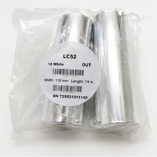 LC52 White fehér festékszalag 110 mm × 74 m OUT (külső festékréteg) - Image 2