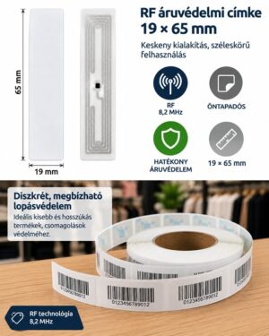 19x65 rf áruvédelmi címke